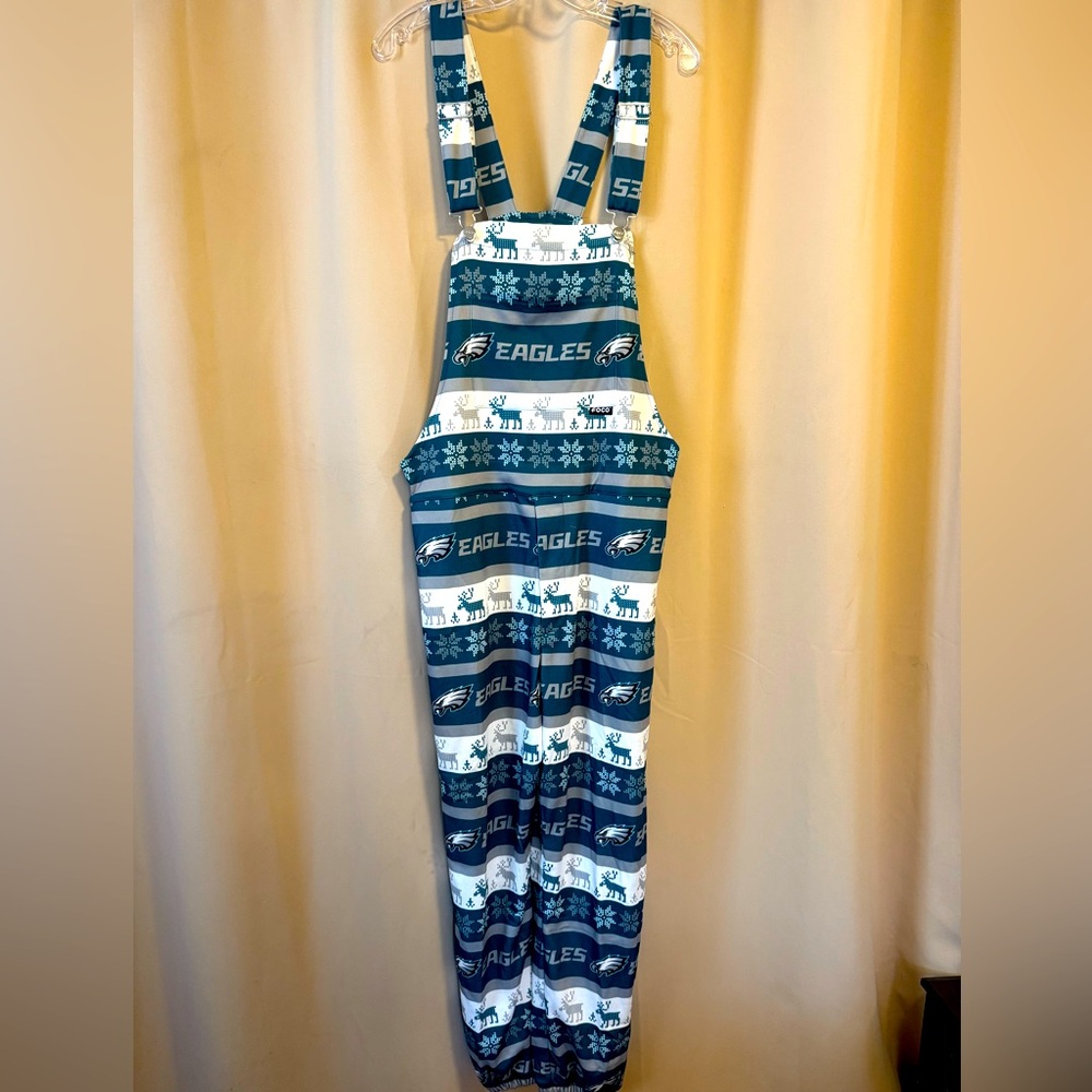 NFL winter print *EAGLES* Overall-style Romper
